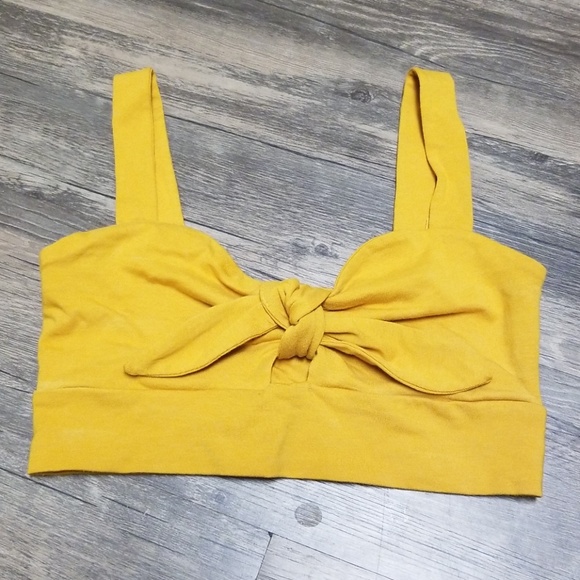Tops - Golden Bow Crop Top